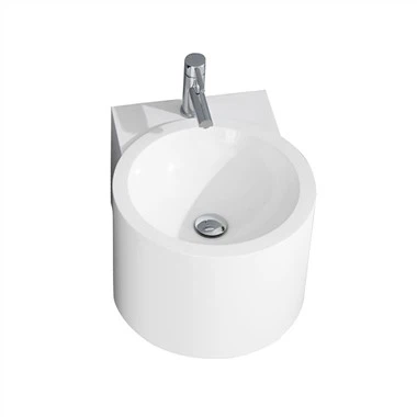 হাফ পেডেস্টাল সহ ওয়াল হ্যাং বেসিন